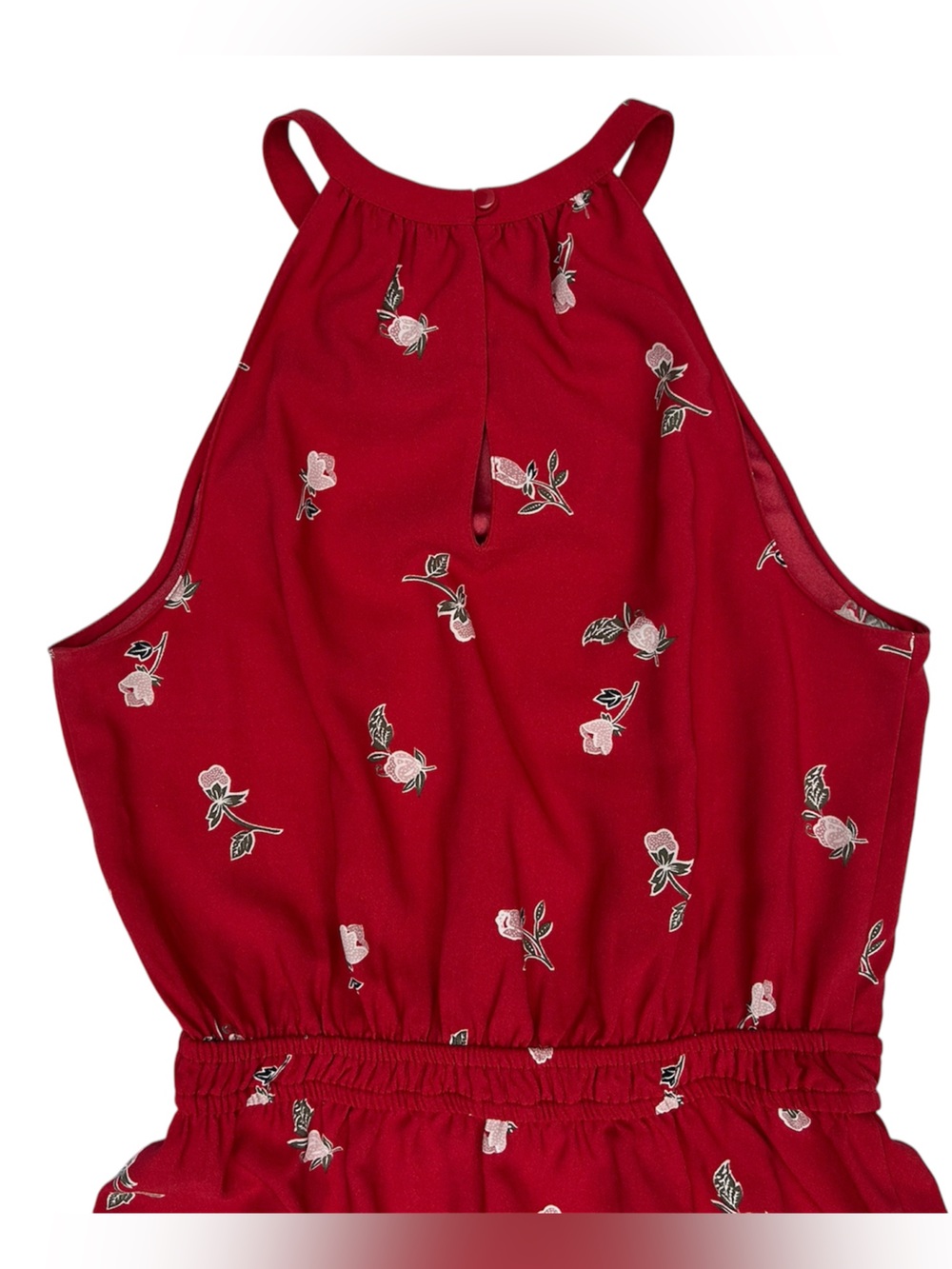 LOFT Women’s Floral Flounce Halter Dress - Picture 9 of 10
